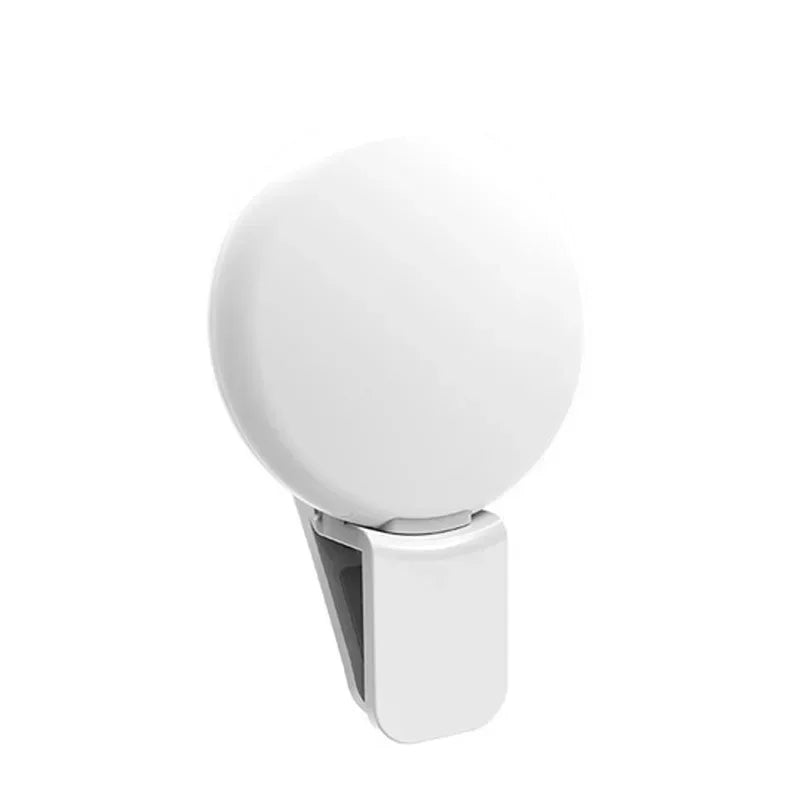 NOX GlowClip – Aro de Luz LED Recargable con Clip para Selfies y Videos