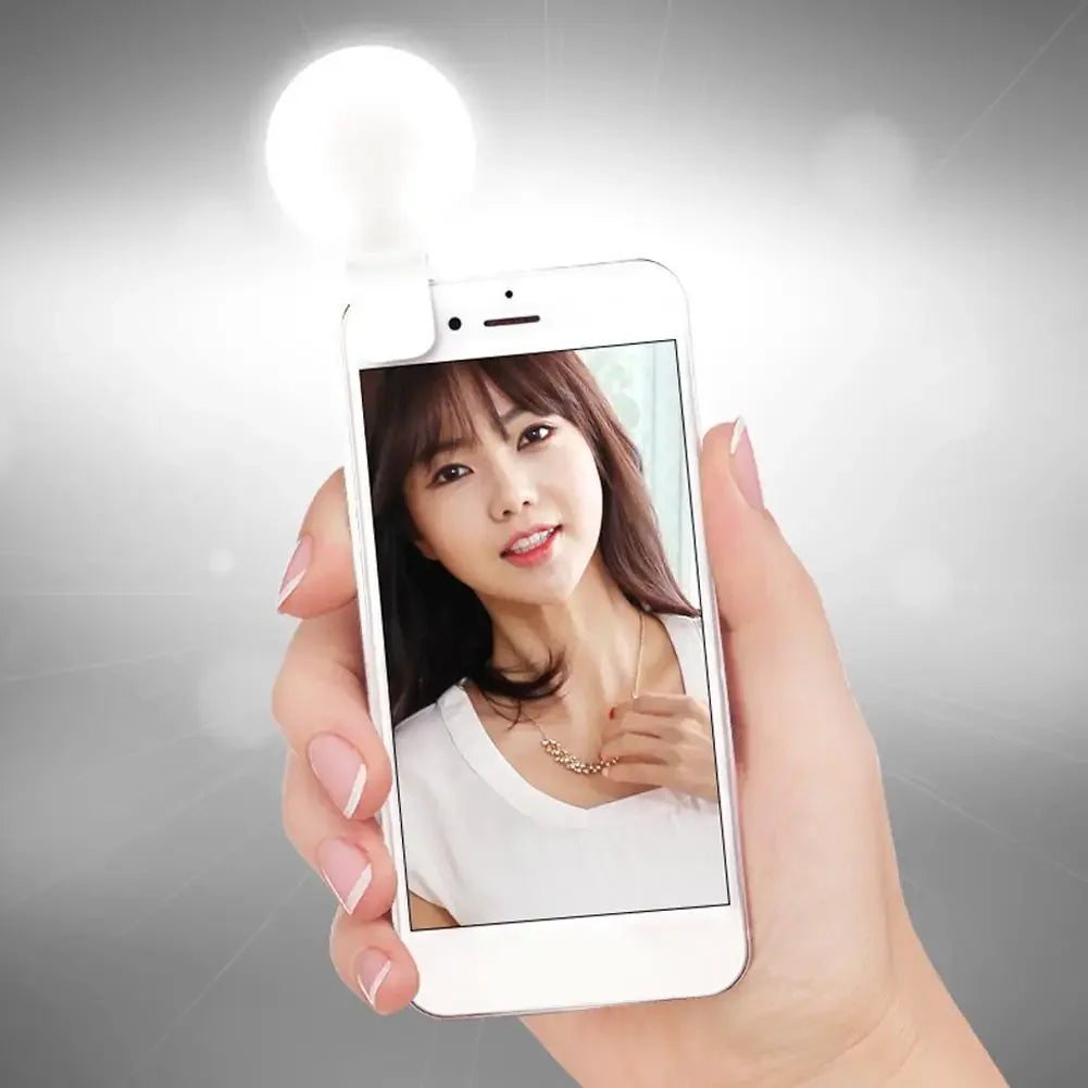 NOX GlowClip – Aro de Luz LED Recargable con Clip para Selfies y Videos