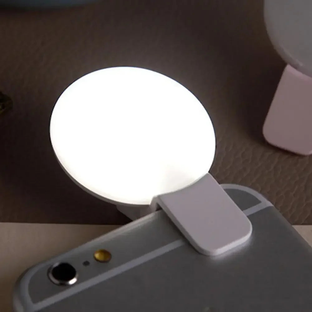 NOX GlowClip – Aro de Luz LED Recargable con Clip para Selfies y Videos
