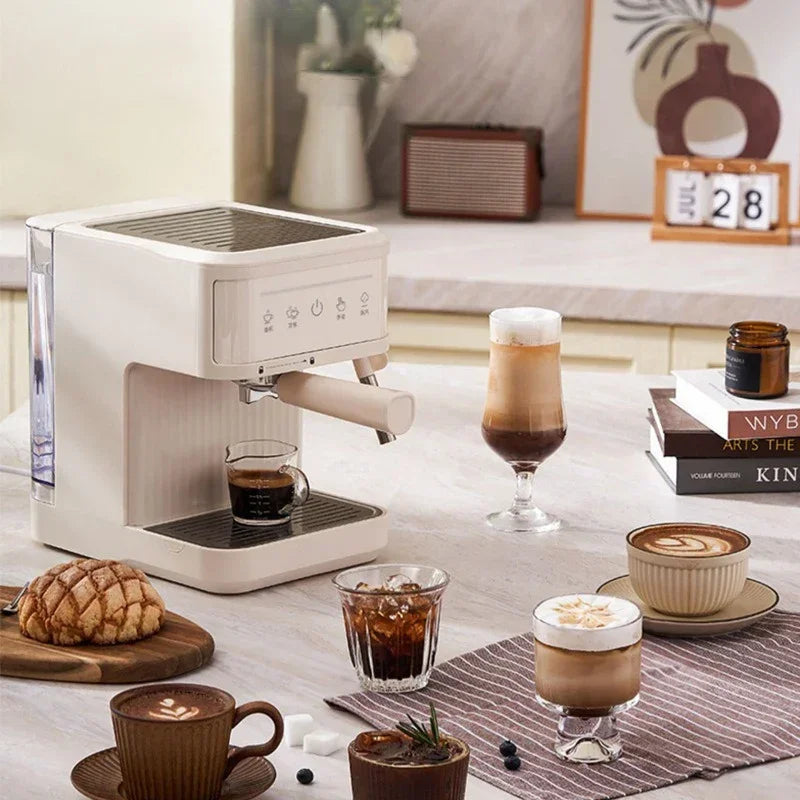 NOX | Cafetera Espresso Eléctrica 20 Bar Semi-Automática con Vaporizador
