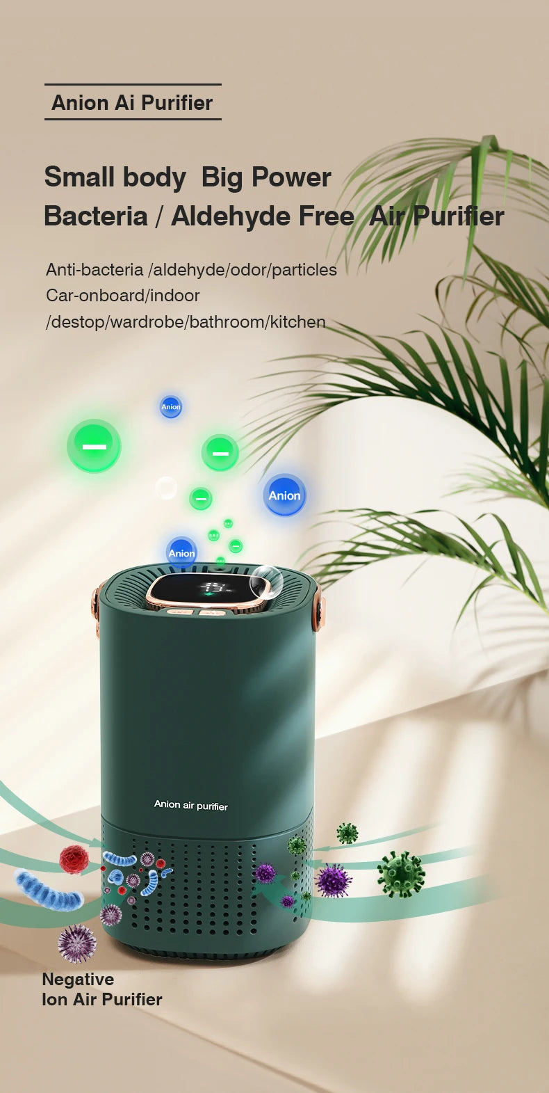 Purificador de Aire A8 – Aire Limpio y Fresco para tu Hogar