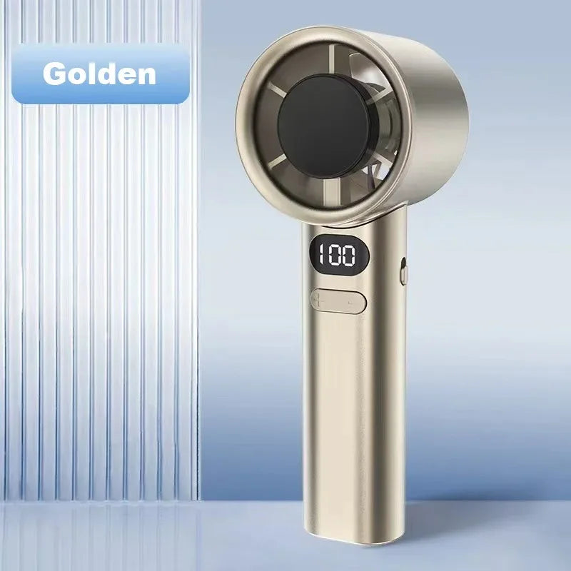 NOX BreezeMini – Ventilador de Mano Silencioso 4 Velocidades con Display de Batería