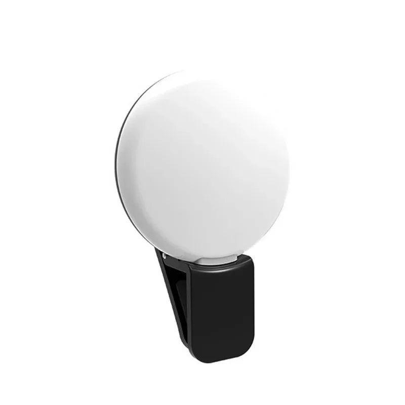 NOX GlowClip – Aro de Luz LED Recargable con Clip para Selfies y Videos