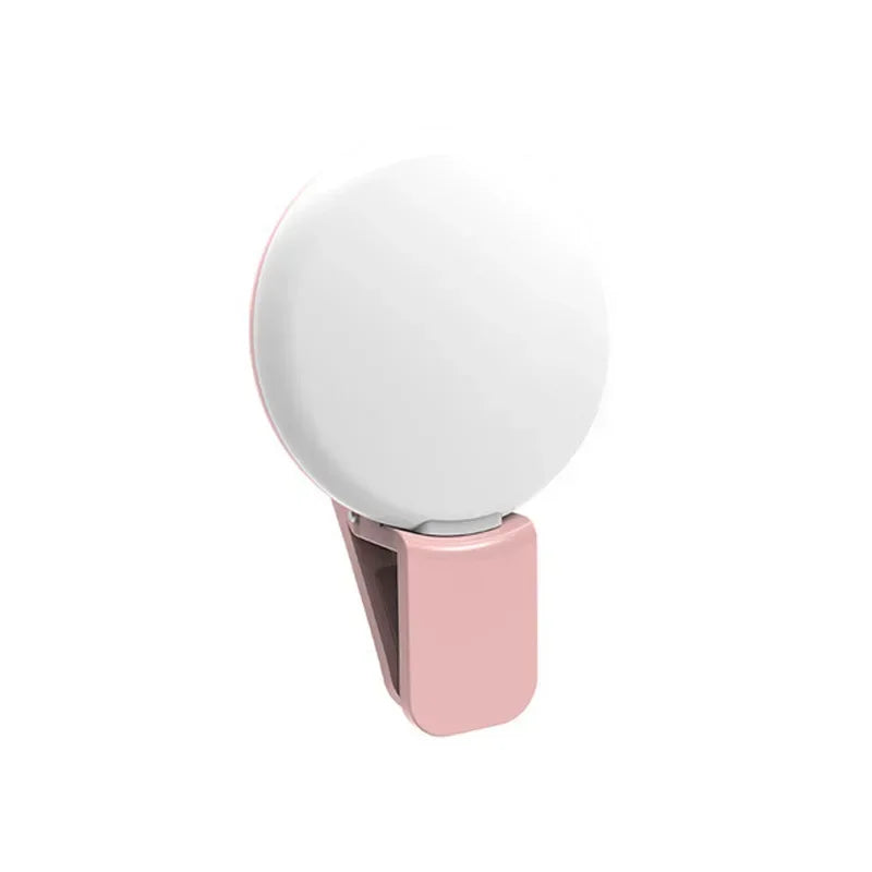 NOX GlowClip – Aro de Luz LED Recargable con Clip para Selfies y Videos