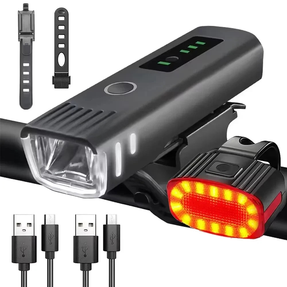 NOX BikeLux Pro – Linterna LED Recargable USB-C para Bicicleta, Ultraliviana y Resistente al Agua
