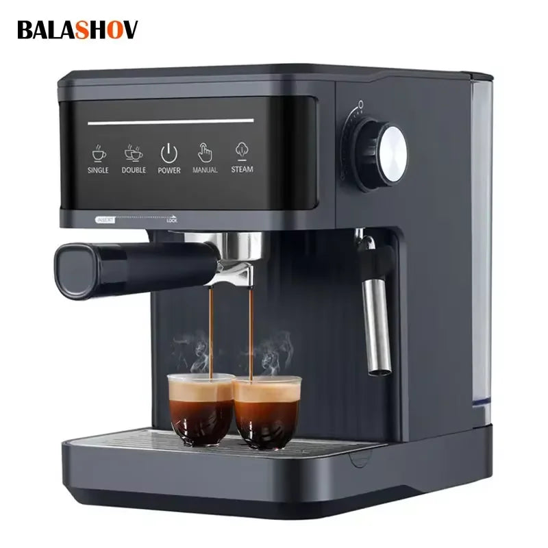 NOX | Cafetera Espresso Eléctrica 20 Bar Semi-Automática con Vaporizador