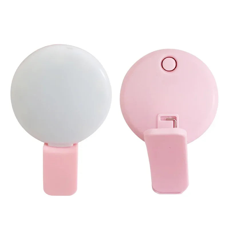 NOX GlowClip – Aro de Luz LED Recargable con Clip para Selfies y Videos