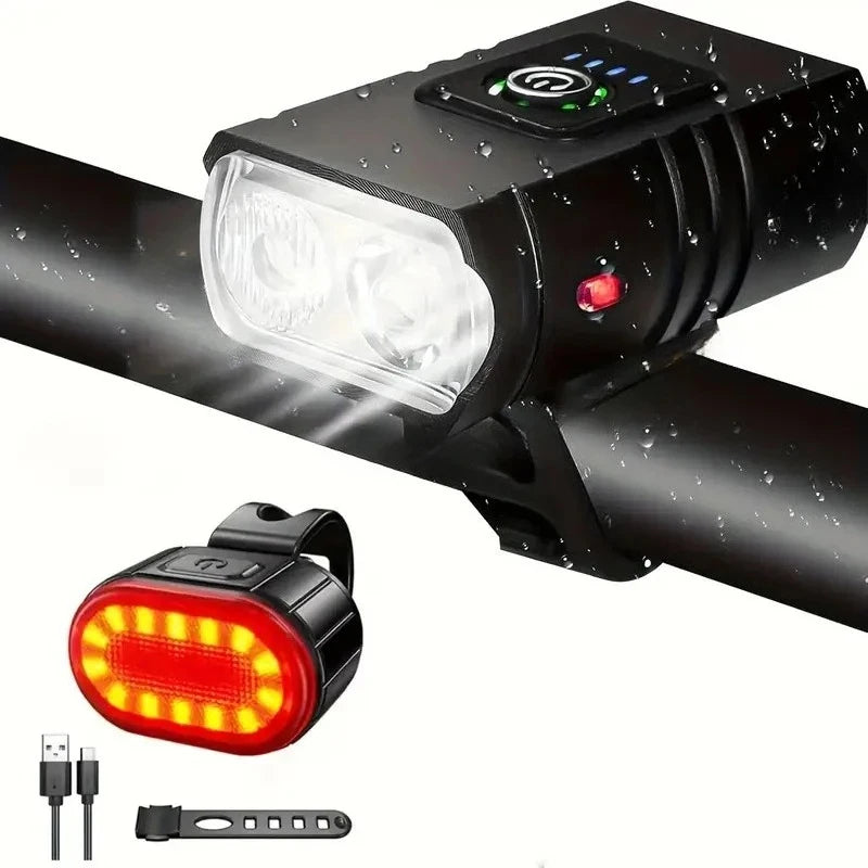 NOX BikeLux Pro – Linterna LED Recargable USB-C para Bicicleta, Ultraliviana y Resistente al Agua