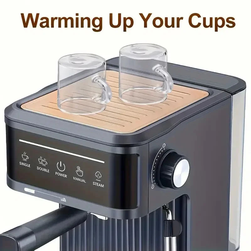 NOX | Cafetera Espresso Eléctrica 20 Bar Semi-Automática con Vaporizador