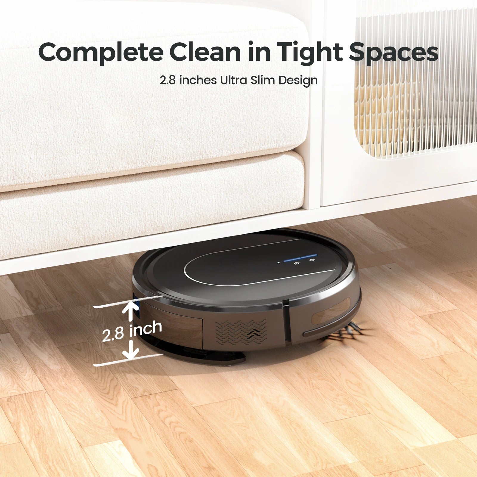 NOX RoboVac E2 – Robot Aspiradora 3 en 1 5000Pa con Mopa, Carga Automática y Control WiFi/Alexa