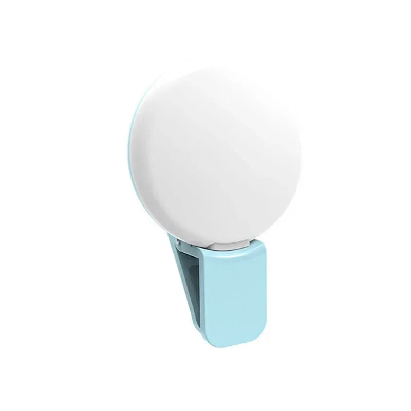 NOX GlowClip – Aro de Luz LED Recargable con Clip para Selfies y Videos