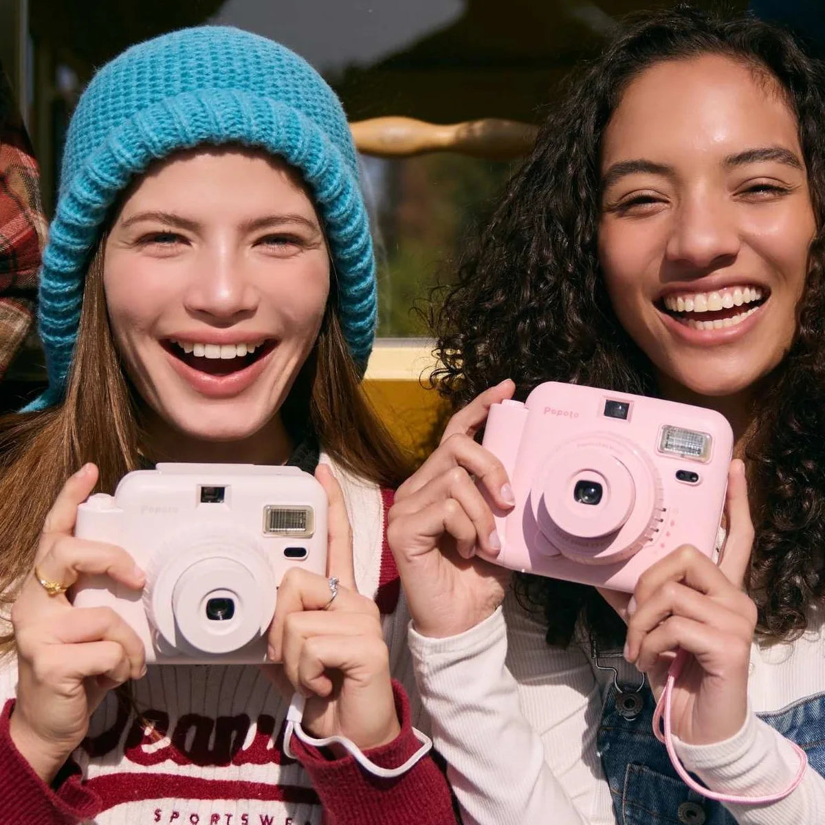 NOX FilmCam Pastel – Cámara Instantánea Analógica Estilo Vintage para Fujifilm Instax Mini