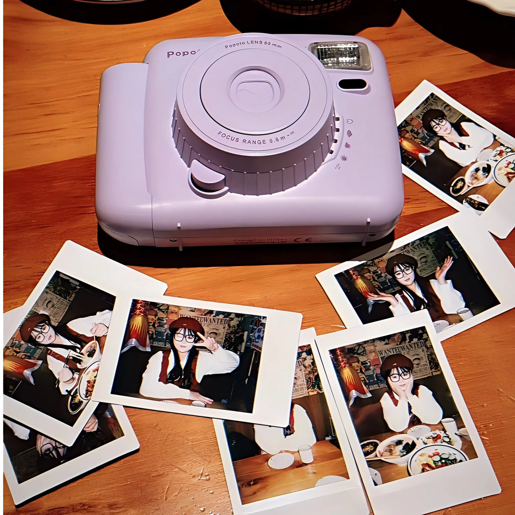 NOX FilmCam Pastel – Cámara Instantánea Analógica Estilo Vintage para Fujifilm Instax Mini