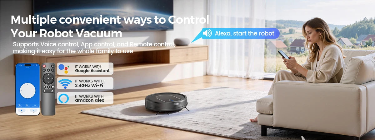 NOX RoboVac E2 – Robot Aspiradora 3 en 1 5000Pa con Mopa, Carga Automática y Control WiFi/Alexa