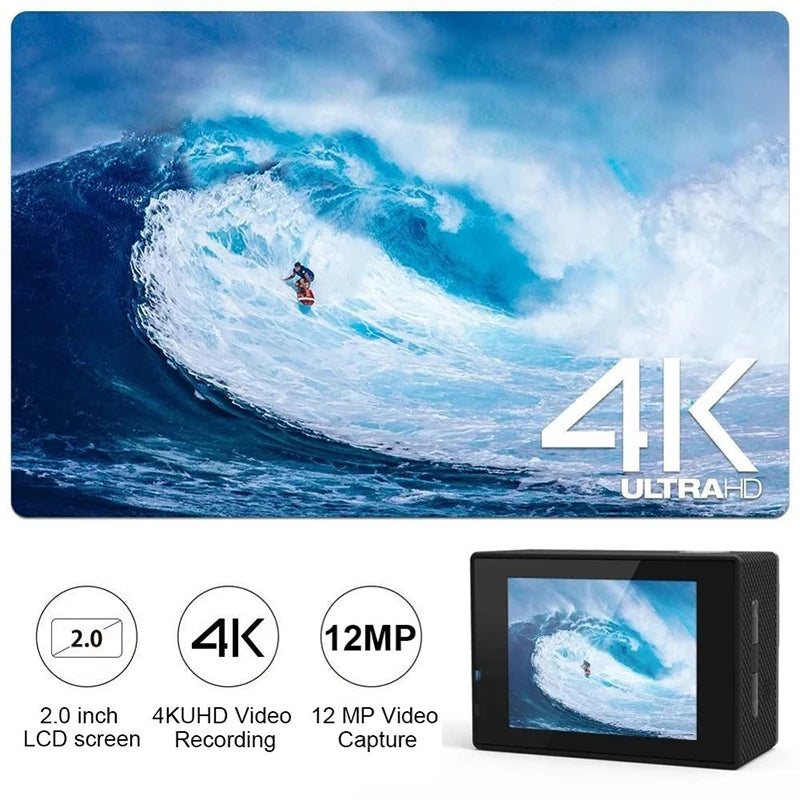 NOX ActionCam 4K – Cámara de Acción Compacta Resistente al Agua