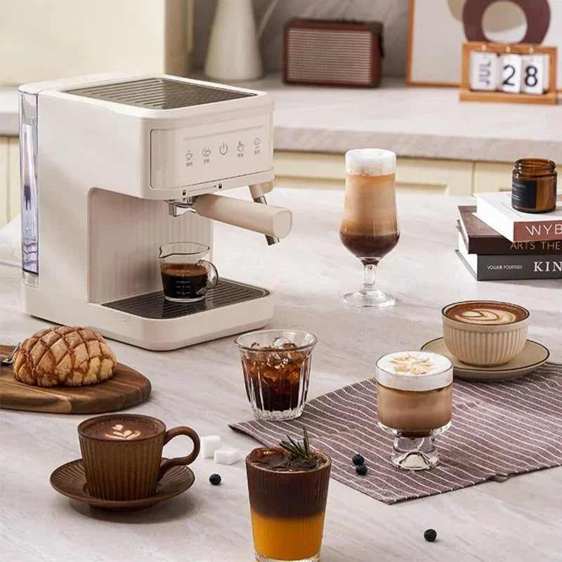 NOX | Cafetera Espresso Eléctrica 20 Bar Semi-Automática con Vaporizador