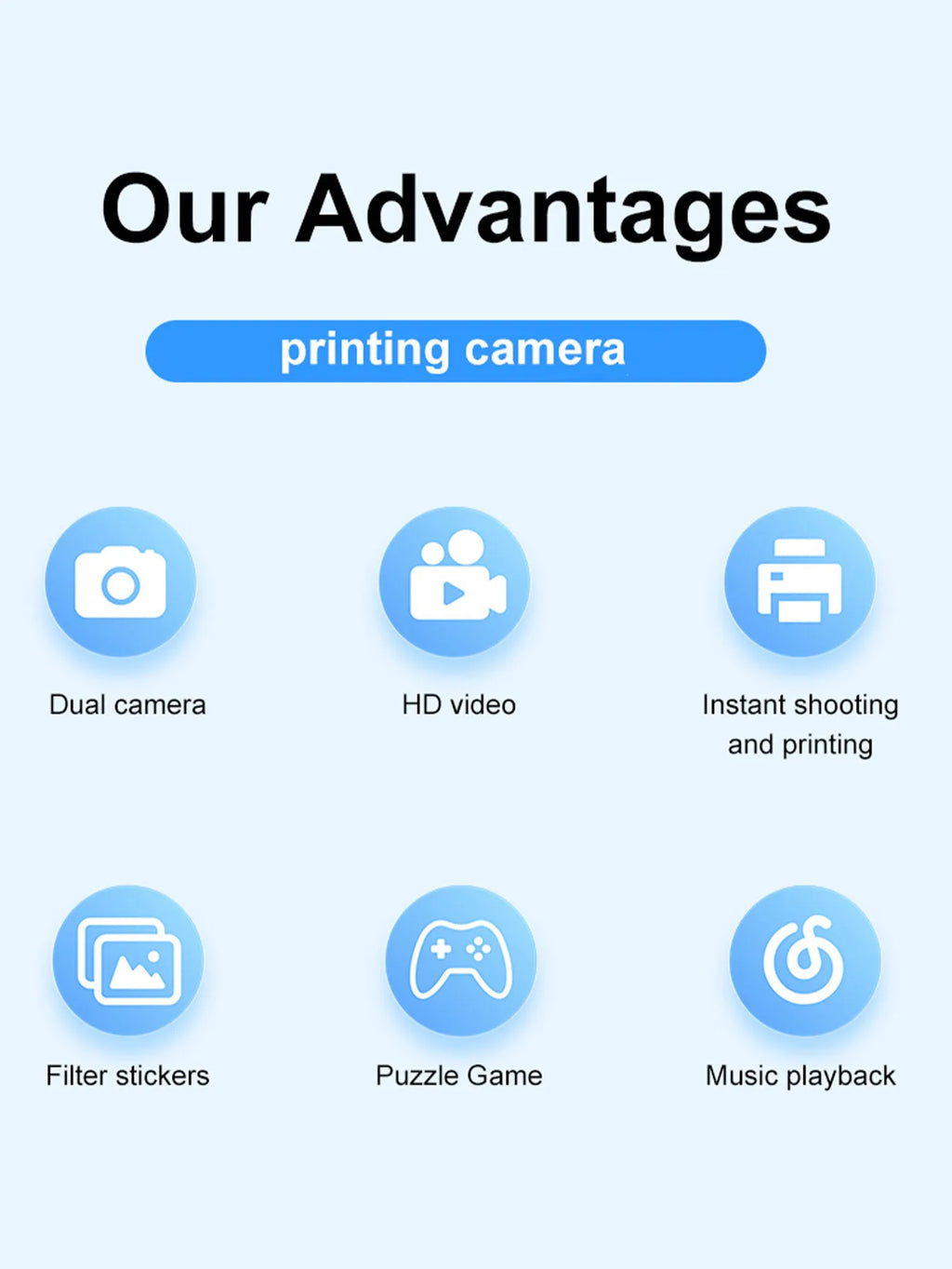 NOX InstaCam – Cámara Digital con Impresión Instantánea HD