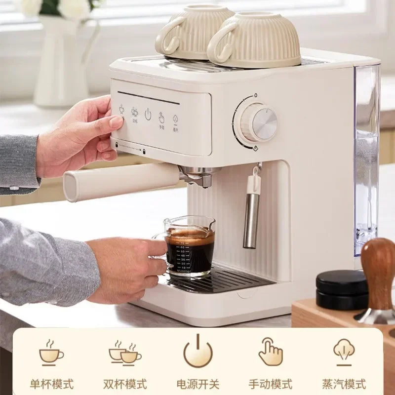 NOX | Cafetera Espresso Eléctrica 20 Bar Semi-Automática con Vaporizador